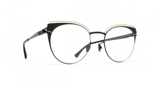 Mykita TATA Eyeglasses, GOLD/JET BLACK