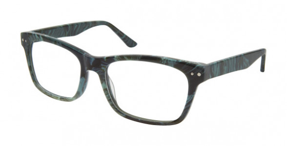 gx by Gwen Stefani GX034 Eyeglasses, Green Marble (GRN)