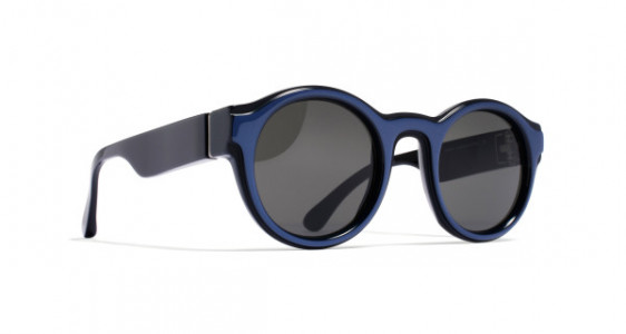 Mykita MMDUAL001 Sunglasses, D3 BLUE/NAVY BLUE - LENS: DARK GREY SOLID