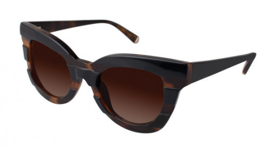 Kate Young K514 Sunglasses, Black/Tortoise (BLK)