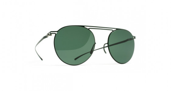Mykita MMESSE009 Sunglasses, E8 DARK GREEN - LENS: DARK GREEN SOLID