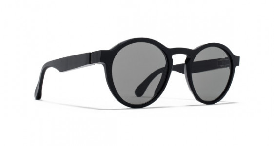 Mykita MMRAW002 Sunglasses, RAW BLACK - LENS: GREY SOLID