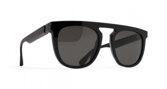 Mykita MMRAW004 Sunglasses, RAW BLACK - LENS: DARK GREY SOLID