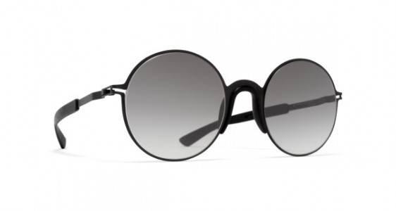 Mykita Mylon IVY Sunglasses, MH1 BLACK/PITCH BLACK - LENS: GREY GRADIENT