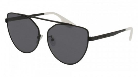McQ MQ0075S Sunglasses, 002 - BLACK with GREY lenses