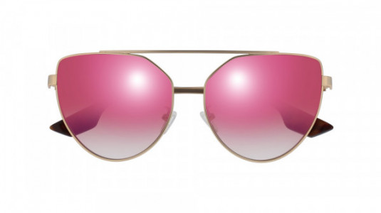 McQ MQ0075S Sunglasses, 003 - GOLD with PINK lenses