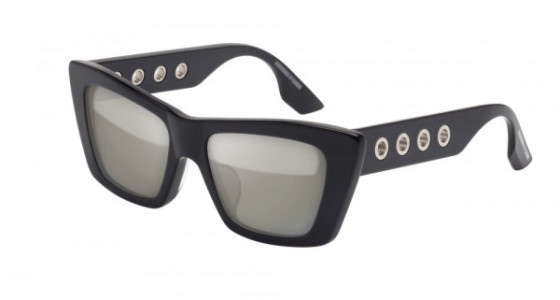 McQ MQ0019SA Sunglasses, BLACK with SILVER lenses