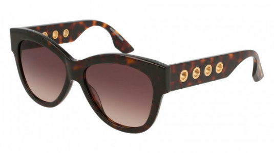 McQ MQ0021S Sunglasses, HAVANA with BROWN lenses
