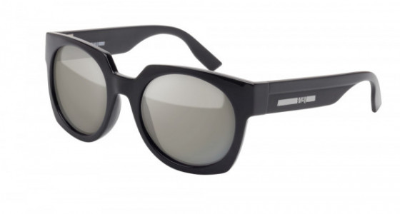 McQ MQ0034S Sunglasses, BLACK with SILVER lenses