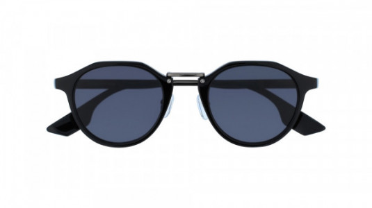 McQ MQ0036S Sunglasses, 003 - BLACK with RUTHENIUM temples and GREY lenses