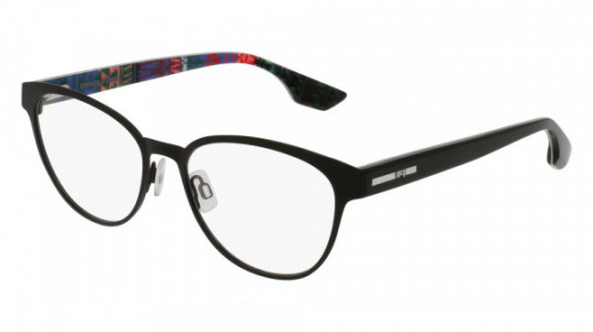 McQ MQ0046O Eyeglasses, 002 - BLACK
