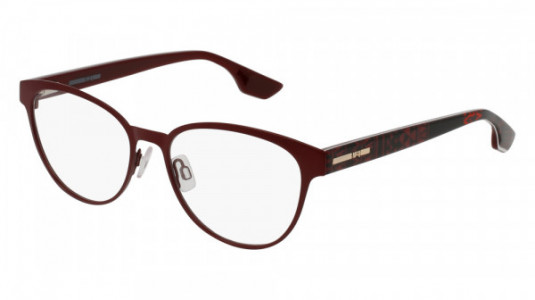 McQ MQ0046O Eyeglasses, 005 - RED with MULTICOLOR temples