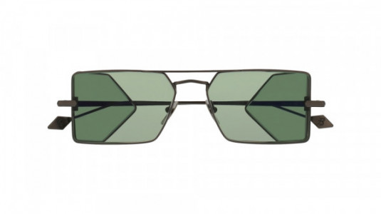 Brioni BR0022S Sunglasses, RUTENIUM with GREEN lenses