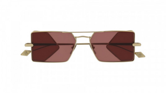 Brioni BR0022S Sunglasses, GOLD with RED lenses
