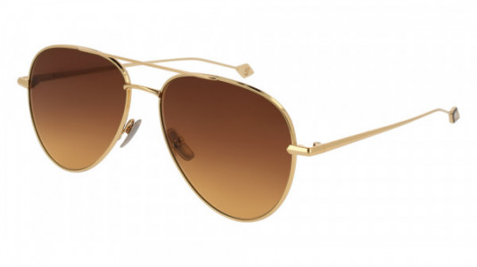 Brioni BR0025S Sunglasses, GOLD with BROWN lenses