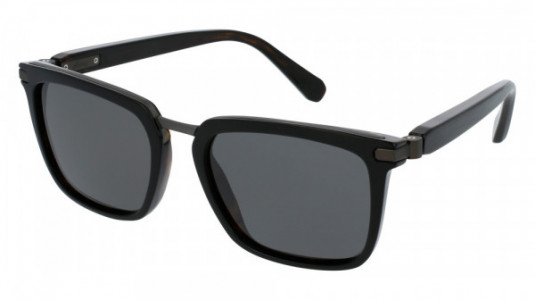 Brioni BR0005S Sunglasses, 001 - BLACK with GREY polarized lenses