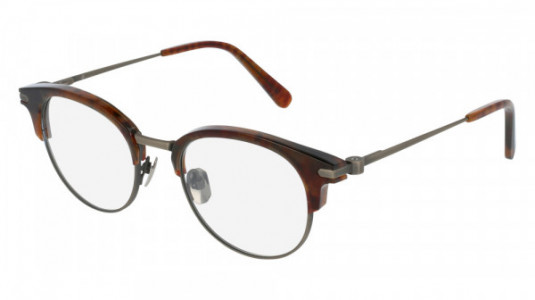 Brioni BR0008S Sunglasses, RED with SILVER temples and GREY lenses