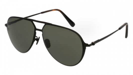 Brioni BR0011S Sunglasses, 001 - BLACK with SMOKE lenses