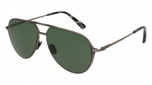 Brioni BR0011S Sunglasses, 002 - SILVER with BLUE lenses
