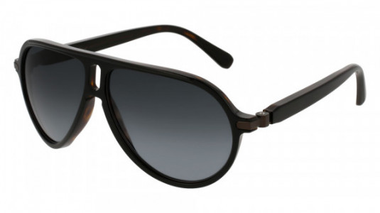 Brioni BR0014S Sunglasses, BLACK with GREY polarized lenses