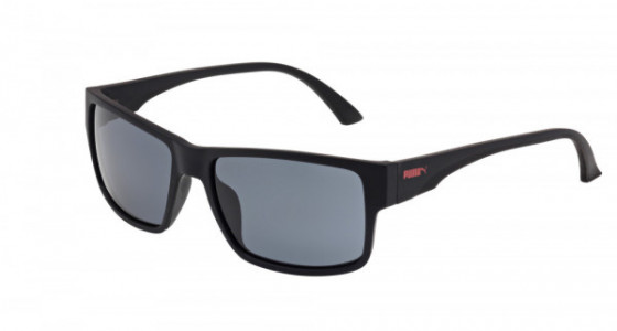 Puma PU0015SA Sunglasses, AVANA with BLACK temples and BROWN polarized lenses