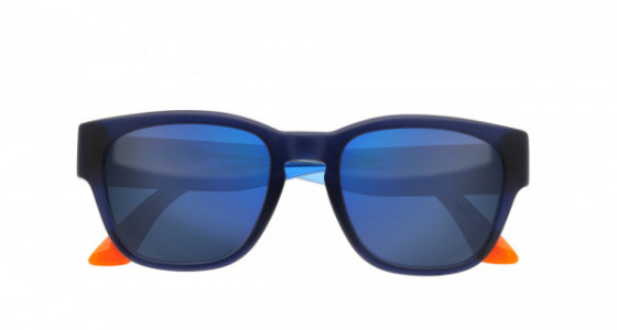 Puma PU0039S Sunglasses, BLUE with MULTICOLOR temples and BLUE lenses