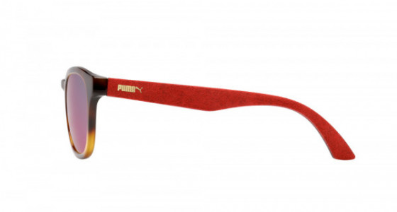 Puma PU0042S Sunglasses, AVANA with RED temples and RED lenses