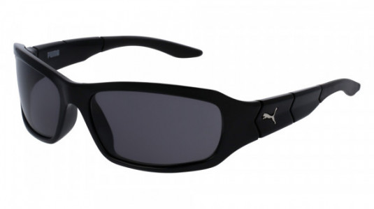 Puma PU0058S Sunglasses, BLACK with SMOKE polarized lenses