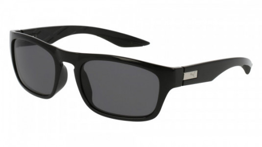 Puma PU0059S Sunglasses, 001 - BLACK with SMOKE polarized lenses