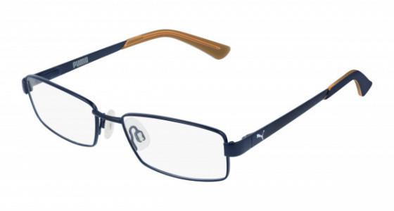 Puma PJ0012O Eyeglasses, 008 - BLUE with TRANSPARENT lenses