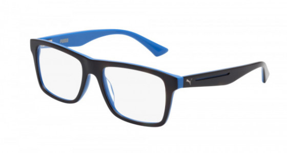 Puma PU0052O Eyeglasses, Black/Blue