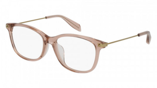 Alexander McQueen AM0094OA Eyeglasses, 003 - PINK with GOLD temples