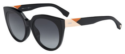 Fendi Ff 0182/F/S Sunglasses, 0807(HD) Black