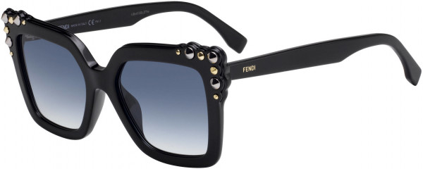 Fendi FF 0260/S Sunglasses, 0807 Black