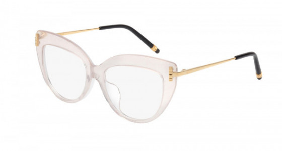 Boucheron BC0017OA Eyeglasses, BEIGE with GOLD temples