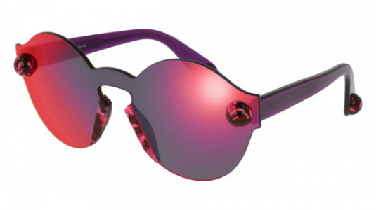 Christopher Kane CK0013S Sunglasses, 005 - PINK with VIOLET temples and PINK lenses