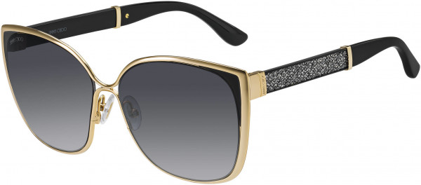 Jimmy Choo Maty/S Sunglasses, 017B Gd Black Glitter