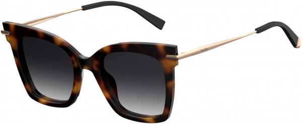 Max Mara MM NEEDLE IV Sunglasses, 0581 Havana Black