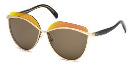 Emilio Pucci EP0052 Sunglasses, 32M - Gold / Roviex Polarized