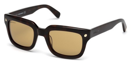 Dsquared2 LUKE T. Sunglasses, 52E - Dark Havana / Brown