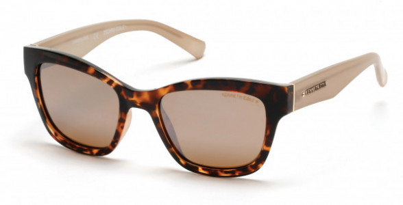 Kenneth Cole New York KC7217 Sunglasses, 52H - Dark Havana / Brown Polarized Lenses