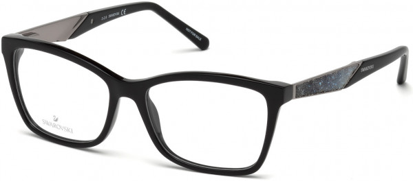 Swarovski SK5215 Eyeglasses, 001 - Shiny Black