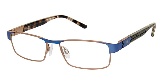 New Balance NBK 129 Eyeglasses, 1 Brown/Blue