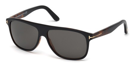 Tom Ford INIGO Sunglasses, 05A - Black/other / Smoke