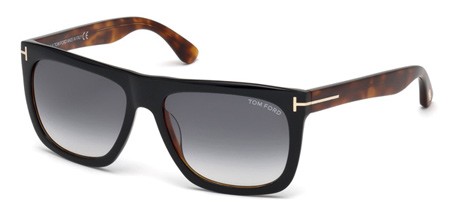 Tom Ford MORGAN Sunglasses, 05B - Black/other / Gradient Smoke