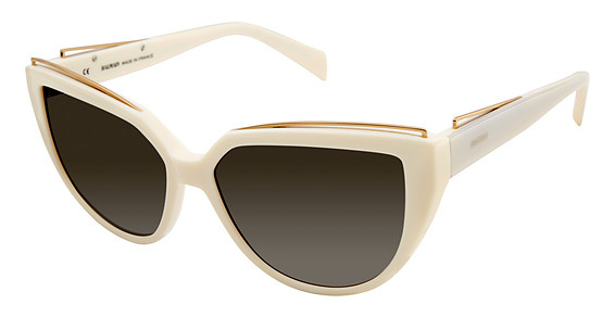 Balmain 2107 Sunglasses, C04 Ivory (Gradient Brown)