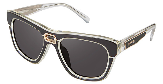 Balmain 8095 Sunglasses, C01 Black Crystal (Grey)