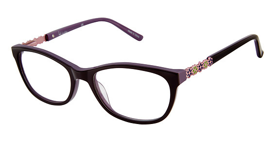 Nicole Miller Larkin Eyeglasses, C03 Eggplant/Lilac