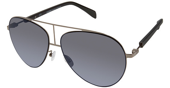 Balmain 2103 Sunglasses, C02 Light Gunmetal (Grey Silver Mirror)