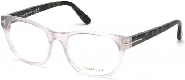 Tom Ford FT5433 Eyeglasses, 020 - Shiny Milky Grey, Shiny Grey Havana